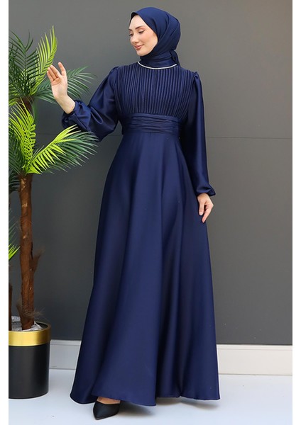 Ceylin Tesettür Elbise Lacivert fırsatları