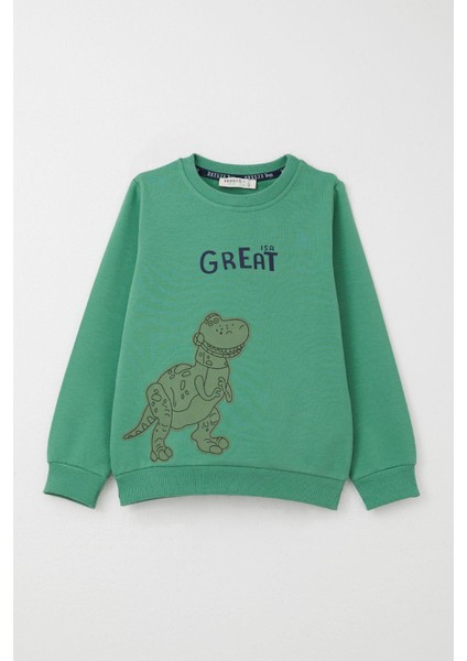 Erkek Çocuk Eşofman Takım Harika Dinozor Baskılı 1.5-5 Yaş, Mint Yeşili fiyatları