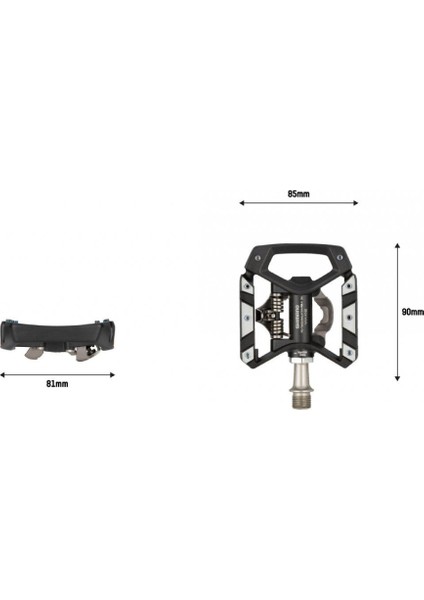 Deore Xt PD-T8000 Mtb-Şehir-Tur Spd Bisiklet Pedalı