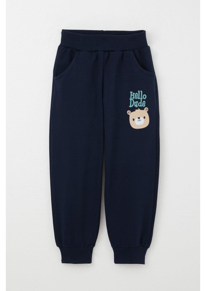 Erkek Bebek Eşofman Takım Kanguru Cepli Dost Ayıcıklar Baskılı 9 Ay-3 Yaş, Su Yeşili modelleri