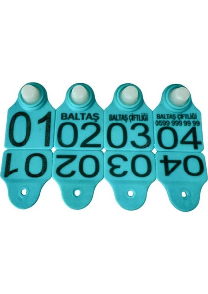 100 Adet Turkuaz Küçükbaş Hayvan Küpesi fiyatları