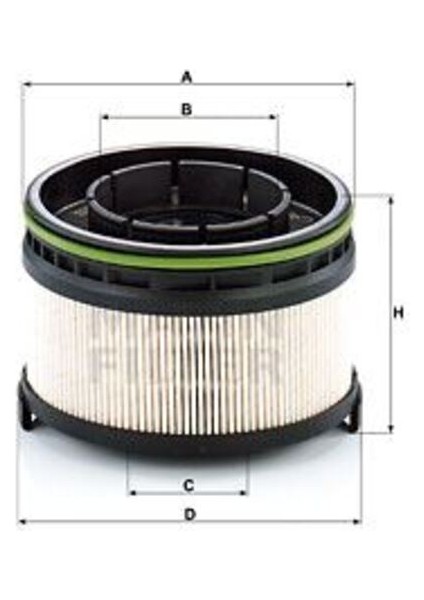 PU11002ZKIT Yakıt Filtresi OM654 W177 18-W247 18-W205 18-S205 18-C205 18-W213 16-S213 17-C238 16- 6540900252