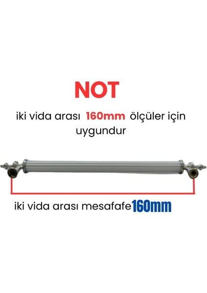4 Adet Zirve Kroma Beyaz Metal Mobilya Kulpu 160MM modelleri