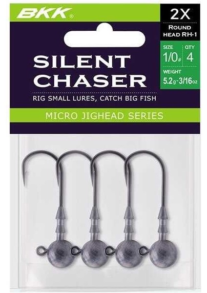 Silent Chaser- Round Head Jighead 2/0 No 10 gr