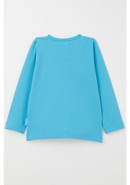 Erkek Bebek Uzun Kollu Tişört Basic 9 Ay-3 Yaş, Mavi fiyatları