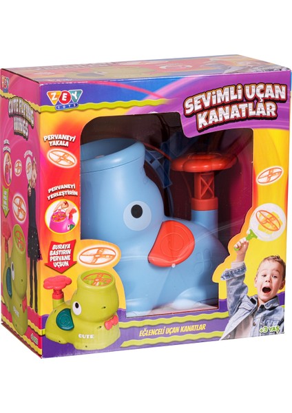 Zeytoys Sevimli Uçan Kanatlar Fox Mavi ZEY2035