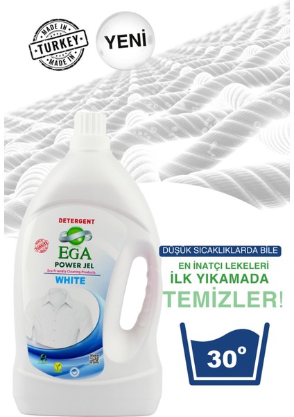 Power Jel Beyaz Sıvı Yıkama Deterjanı 3900 ml Ve Lavanta Aktif Kapsül Teknolojili Yumuşatıcı 4100 ml