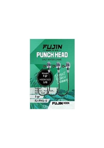 Punch Head Jighead Fj-Ph #1/0 4gr
