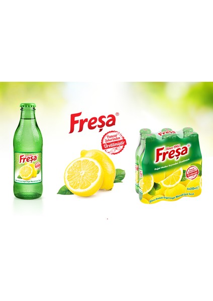 Limon Aromalı Maden Suyu 200 ml x 6 Adet
