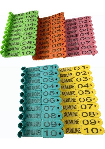 100 Adet Parmak Küpe Frytag Küçükbaş