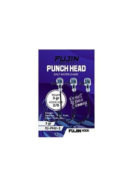 Punch Head Jighead Fj-Ph #2/0 7gr