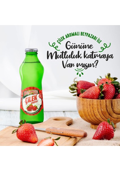 Çilek Aromalı Maden Suyu 200 ml x 6 Adet