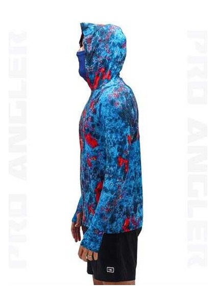 Pro Angler S24 Buff&hoodie Red Reef Xxlarge (Xxl)