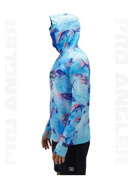 Pro Angler S24 Buff&hoodie Echo Fish Xxxlarge