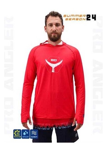 Pro Angler S24 Hooded Garnet Xlarge (Xl)