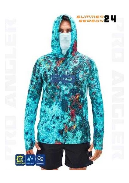 Pro Angler S24 Buff&hoodie Reef Medium (M)