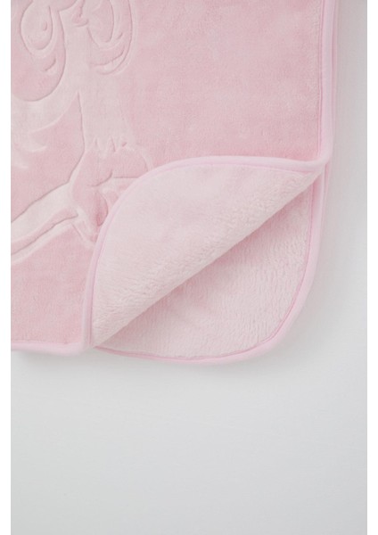 Golden Yenidoğan Bebek Battaniyesi Emboss Kabartma Maymuncuk Baskılı Standart, Pembe modelleri