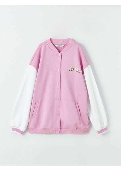 Baskılı Uzun Kollu Kız Çocuk Kolej Ceket