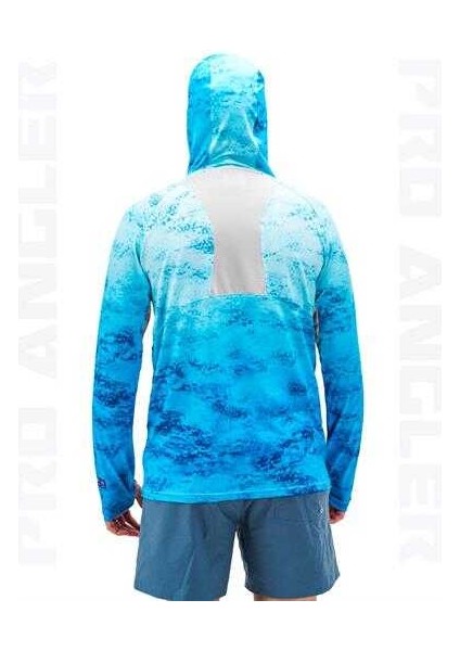 Pro Angler S24 Buff&hoodie Blue Wave Large (L)