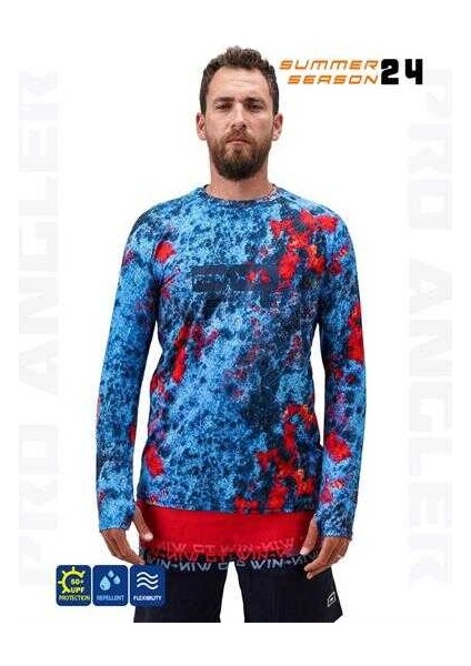 Pro Angler S24 T-Shirt Red Reef Medium (M)