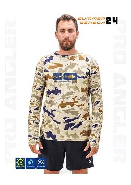 Pro Angler S24 T-Shirt Narural Camo Xlarge (Xl)