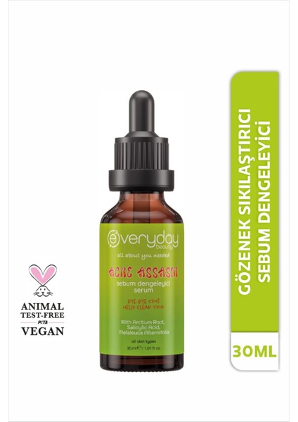 Sebum Dengeleyici Serum 30 ml*24