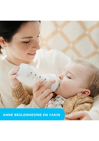 Baby™ Ventaire® Yenidoğan Bebek Biberonu, Kolik ve Gaz Önleyici Tasarım, 178 ml, 0+ Ay,Yavaş Akış, 3 Adet