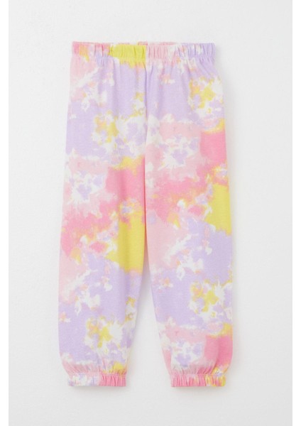 Kız Çocuk Pijama Takımı Batik Desenli 1-3 Yaş, Karışık Renk