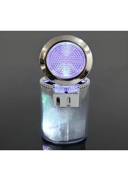 7 Renkli Rgb LED Işıklı Lüx Oto Küllük Kapaklı Spor Araç Içi Küllük Araba Küllüğü fırsatları