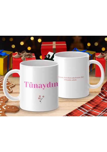 Tünaydın İsimli Kupa Bardak - İsimli Bardak - Hediye Kupa Bardak - Kahve Kupa Bardak