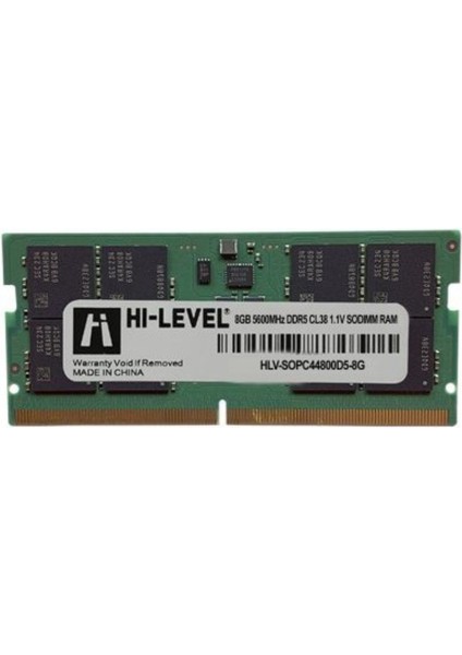 8gb 5600MHZ Ddr5 Notebook CL46 1.1V (HLV-SOPC44800D5/8G)