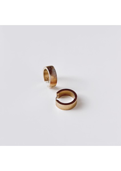 Knurl Steel Earring | Çelik Küpe