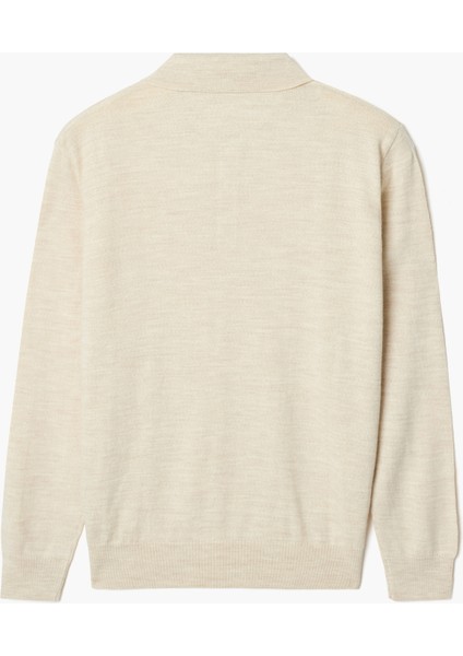 Erkek %50 Yün Polo Yaka Kazak fiyatları