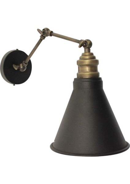 Pablo Bakır Mafsallı Dekoratif Duvar Aplik Lamba Salon Kafe Restoran Bar Hol Fırın Pastane