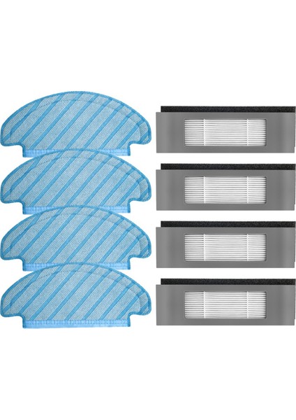 Yıkanabilir Paspas Bezleri Ecovacs Deebot Ozmo T8 Max T8 Aıvı I Robotlu Süpürge Filtre Paspas Pedleri Paspas Paçavra Yedek Parça (Yurt Dışından)