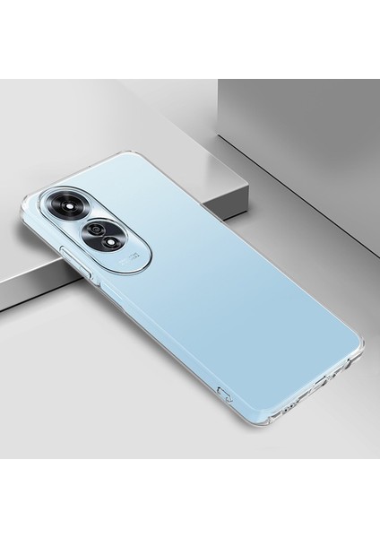 BLS Store Oppo A60 Uyumlu Süper Silikon Kapak-Şeffaf