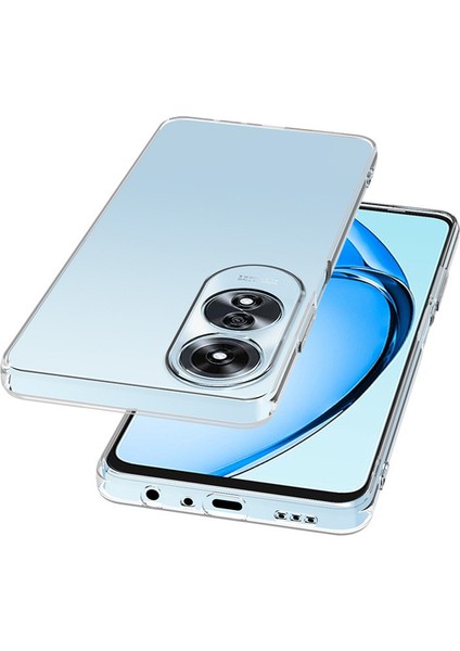 BLS Store Oppo A60 Uyumlu Süper Silikon Kapak-Şeffaf