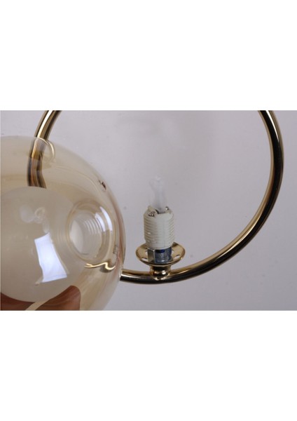 Bubble Lamp Damla Model Altın Sarı Renk Kaplamalı Camlı Aplik (Ampul Dahil) modelleri