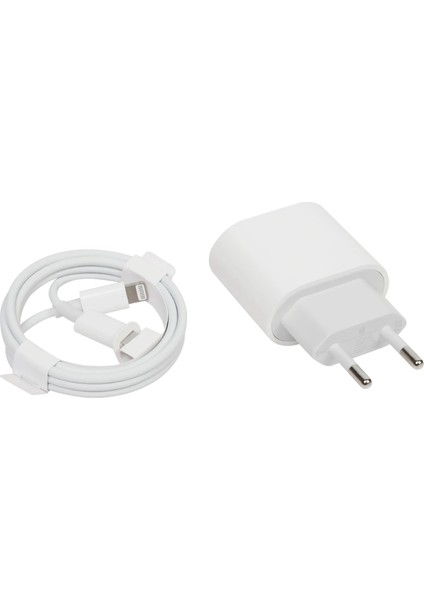 20W USB C To Lıghtnıng iphone Uyumlu Kablo + Adaptör Şarj Seti