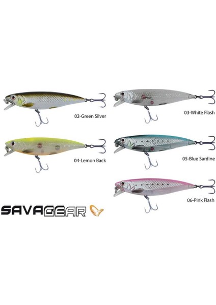 3D Twitch Minnow 6,6cm 6g Sahte Balık 04-Lemon Back