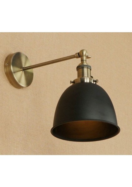 Retro Mafsallı Hareketli Başlık Metal Duvar Aplik