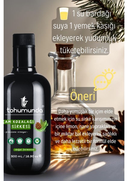 Çam Kozalağı Sirkesi/Pinecone Vinegar[500 Ml](KATKISIZ, İÇİLEBİLİR, DOĞAL, KOZALAK SİRKESİ)
