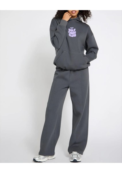 Kadın Kapşonlu/Kapüşonlu Içi Polar Uzun Kollu Baskılı Hoodie Sweatshirt fiyatları