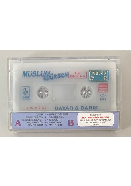 Müslüm Gürses - Bir Bilebilsen - Zalim Kaset