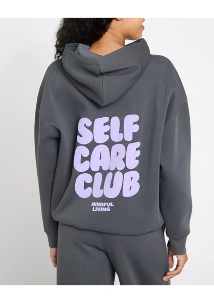 Kadın Kapşonlu/Kapüşonlu Içi Polar Uzun Kollu Baskılı Hoodie Sweatshirt fırsatları