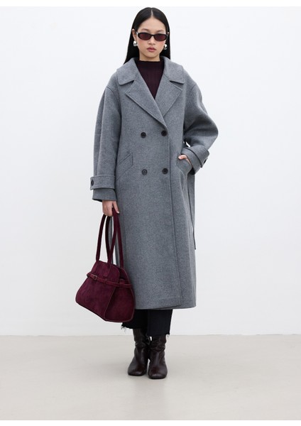 Italyan Kaşe Premıum Kaban Gri fiyatları