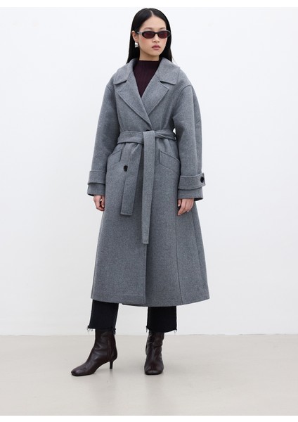 Italyan Kaşe Premıum Kaban Gri modelleri