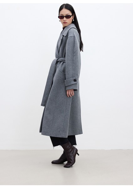 Italyan Kaşe Premıum Kaban Gri indirimleri