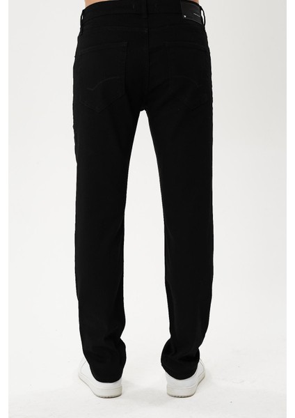 Martin 704-07 Black Black Rahat Kalıp Erkek Likralı Kot Pantolon Siyah indirimleri