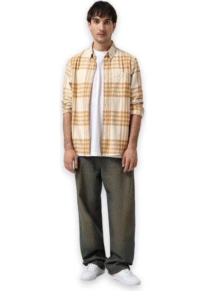 TB0A6V4X Midweight Flannel Check Gömlek Erkek Gömlek